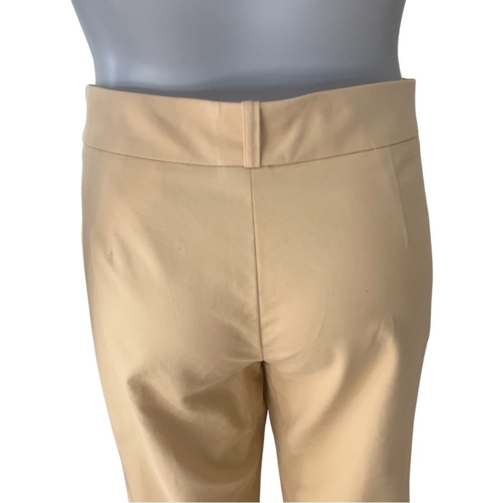 PIAZZA SEMPIONE Made in Italy Chelsea Stretch Cotton Dress Pants Yellow - Picture 6 of 15